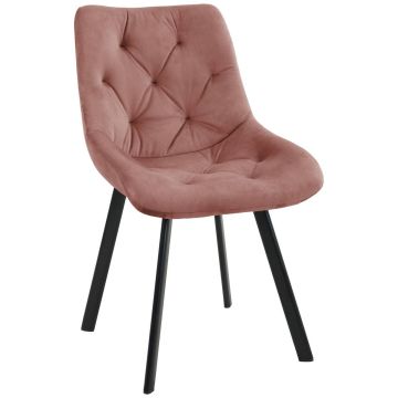 Söögitoa tool SJ.33, roosa/must, 50 × 90 × 58,5 cm
