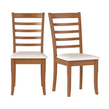 Dining chairs, 2 pcs, Sand, 44.45 × 96.52 × 55.88 cm