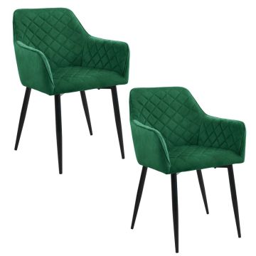 Söögitoolid SJ.082, 2 tooli, rohelised, 55 × 81 × 58,5 cm