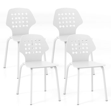 Dining chair set, 4 pcs, 44.45 × 53.34 × 85.09 cm
