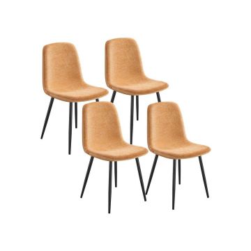 Söögitoolide komplekt VASAGLE, 4 tk, 43,5 × 85,5 × 55 cm