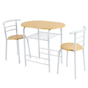 Dining set, 2 chairs, 80 × 74 × 53 cm