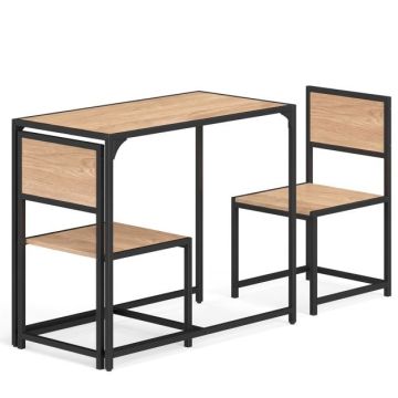 Dining set, 3-piece, 90 × 76 × 47 cm