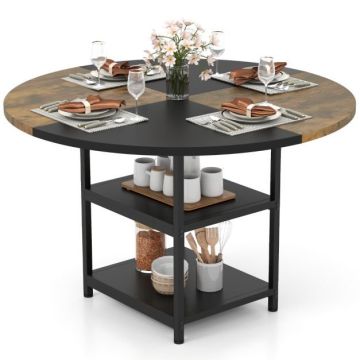 Dining table, Round, 4-6 seats, Ø 120 × 76 cm