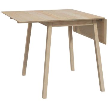 Обеденный стол Homcom 110x86x75см, светло-коричневый