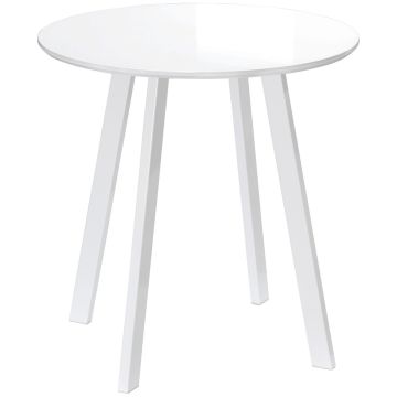 Söögilauad Homcom 72x72x75cm, valge värv