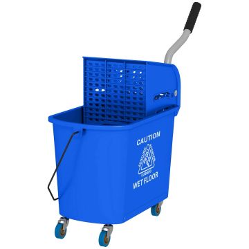 Koristuskäru Homcom 60x27x70.5cm., hall/sinine