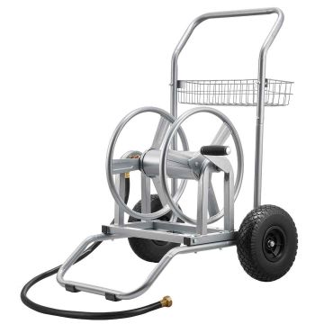 Veevooliku rullikäru VEVOR ALQ-200-2, 2 ratast, Hõbedane, 67,5 × 61 × 90 cm