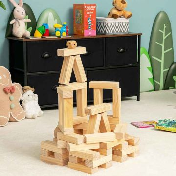 Set of 54 wooden blocks