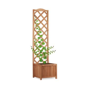 Võrega lillekast Relaxdays, L-suurus, 147 × 38 × 38 cm