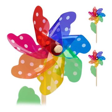 Tuuleveskid Relaxdays 10035652.0, 2 tk, Mitmevärvilised, 18 × 38,5 × 9 cm