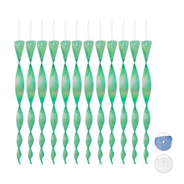 Tuulespiraalid lindude peletamiseks Relaxdays, 12 tk