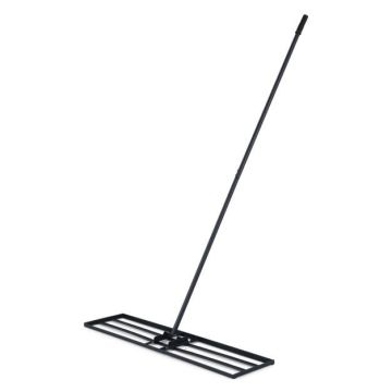 Lawn leveling rake, 90–175 cm adjustable handle, 106 × 25 × 175 cm