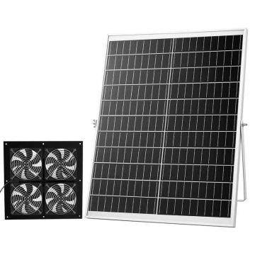 Вентилятор VEVOR 25W-XC12025X12Z, 4 вентилятора, 25 Вт, 51 × 9 × 42,5 см