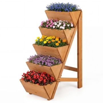 Vertical planter, 5 tiers, 30.5 × 75 × 53.5 cm