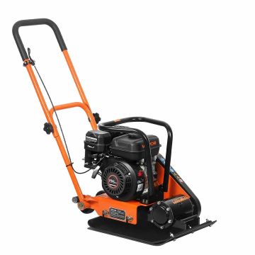 Vibroplaat VEVOR CNP60C-3, 6,5 hj, 196 cm³, Must/oranž, 73 × 65 × 46 cm