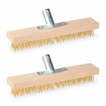 Traatharjastega aiapühkijate komplekt Relaxdays, 2 tk, 10,5 × 30 × 6 cm