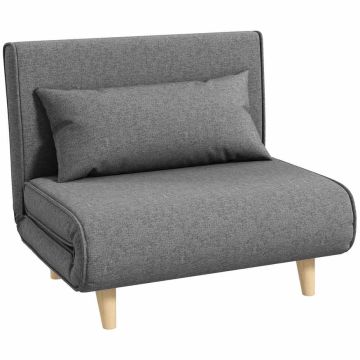 Одноместный диван-кровать, 6 положений спинки, 94 × 80 × 78 см