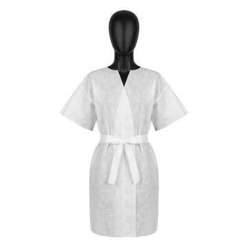 Одноразовый халат ACTIVESHOP, с короткими рукавами, 1 шт
