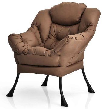 Single armchair, Blue/gray/beige, 81.3 × 95.3 × 95.3 cm