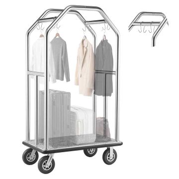 Hotelli pagasikäru VEVOR X-HC, 4 ratast, 1080 × 640 × 1870 mm