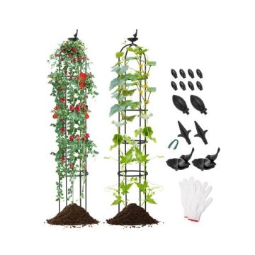 Climbing Plant Support Trellis, 2 pcs., 4 heights, 12 × 79 in.