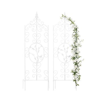 Ronitaimede võred Relaxdays, 2 tk, Valge, 116 × 35 cm