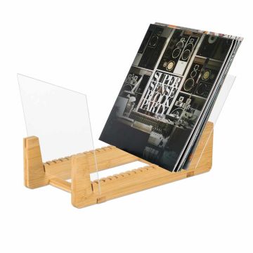 Держатель для виниловых пластинок Relaxdays, до 50 пластинок, 37,5 × 21 × 19 см