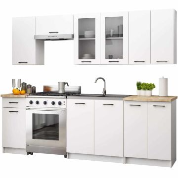 Кухонный гарнитур OLIWIA H720, 7 предметов, Белый
