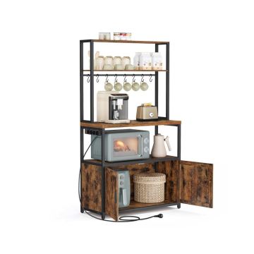 Köögiriiul VASAGLE KKS059KD02, 8 konksu, 40 × 80 × 170 cm
