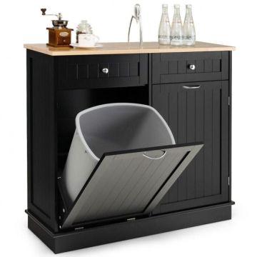 Kitchen trash cabinet, 2 drawers, 100 × 33.5 × 90.5 cm