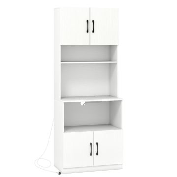 Kitchen cabinet, 2 doors, White, 64.5 × 168 × 38 cm
