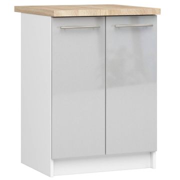 Köögikapp OLIWIA S60, 2 ust, Valge, 60 × 85 × 46 cm