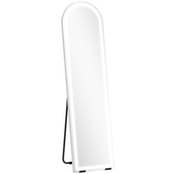 Täispikkuses LED-peegel Aosom, Valge, 40 × 150 cm
