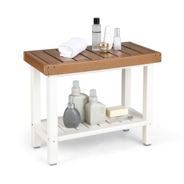 Bathroom shelf, 2-tier, 61 × 30.5 × 48.3 cm