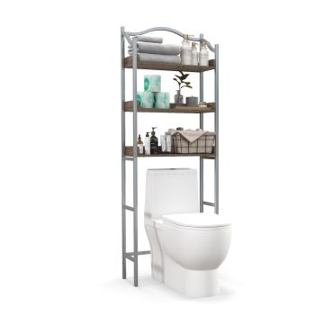 Bathroom shelf, 3-tier, 61 × 22.9 × 167.6 cm