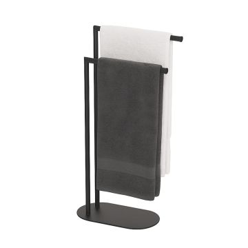 Vannitoa rätikustend Relaxdays 10051345_46, 2 varda, Must, 32 × 78,5 × 17 cm