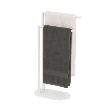 Vannitoa rätikustend Relaxdays 10051345_49, 2 varda, Valge, 32 × 78,5 × 17 cm