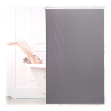 Рулонная штора для ванной Relaxdays, Серый, 100 × 240 см