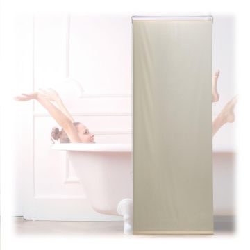 Рулонная штора для ванной Relaxdays, Бежевый, 60 × 240 см