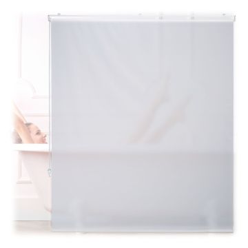 Рулонная штора для ванной Relaxdays, Белая, 140 × 240 см