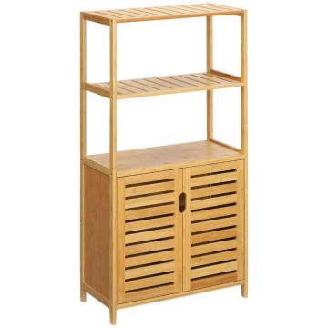 Vannitoakapp, 2 riiulit, 60 × 30 × 120 cm