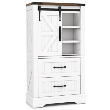 Bathroom cabinet, 2 drawers, 4 shelves, 59 × 105 × 29 cm