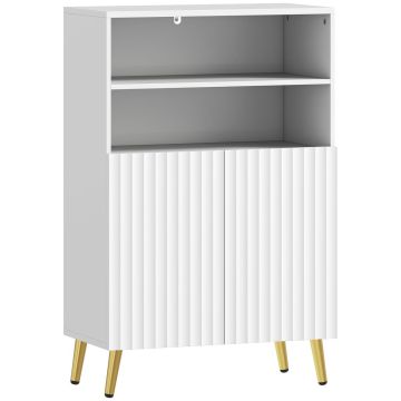 Vannitoakapp 834-917V90WT, 2 avatud riiulit, Valge, 60 × 93 × 31,8 cm