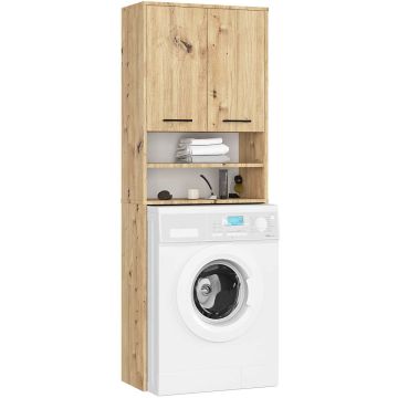 Vannitoakapp AKORD FIN, 2 ust, Pruun, 64 × 180 × 30 cm