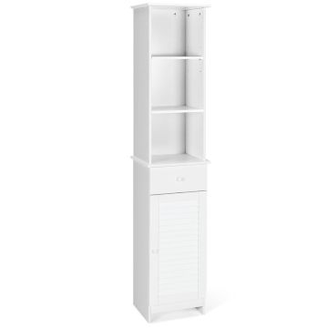 Bathroom cabinet, tall, 2 shelves, 34.3 × 163.8 × 30.5 cm