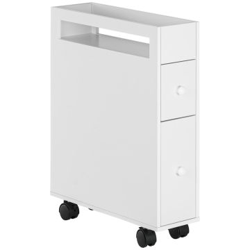 Vannitoa kapp Homcom 16x49.5x66cm., valge