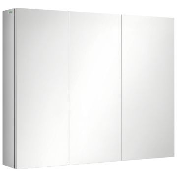 Vannitoakapp peegliga Kleankin 70x12x55cm, valge värv