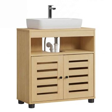 Vannitoakapp VASAGLE BBK004YJ01, 2 ribikardinaga ust, 60 × 63 × 30 cm