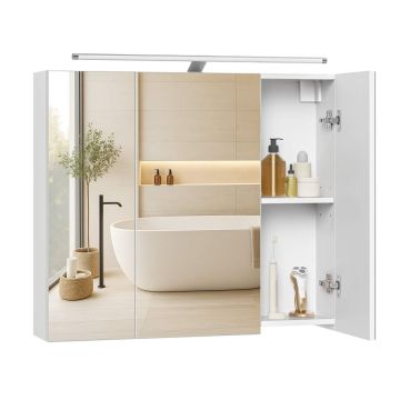 VASAGLE KAILYN vannitoakapp, 3 ust, 70 × 60 × 15 cm